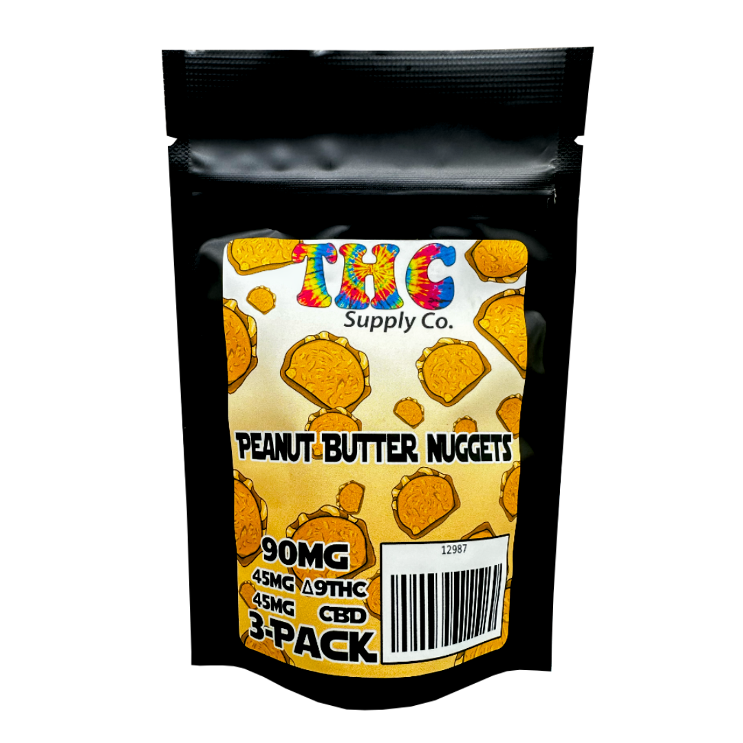 *THCSC Baked Bites Chocolate D9 15mg CBD 15mg Multi Pack / Peanut Butter Nuggets